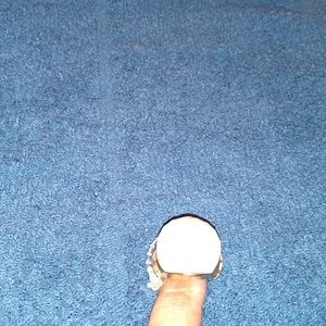 Cream and gold stretch ring